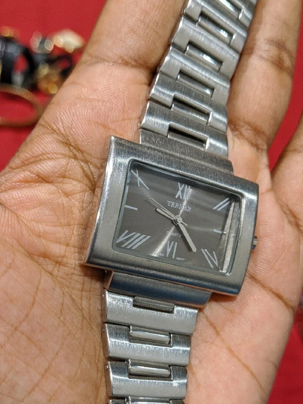 Women Bijoux Terner Silver Stainless Steel Bracelet Watch